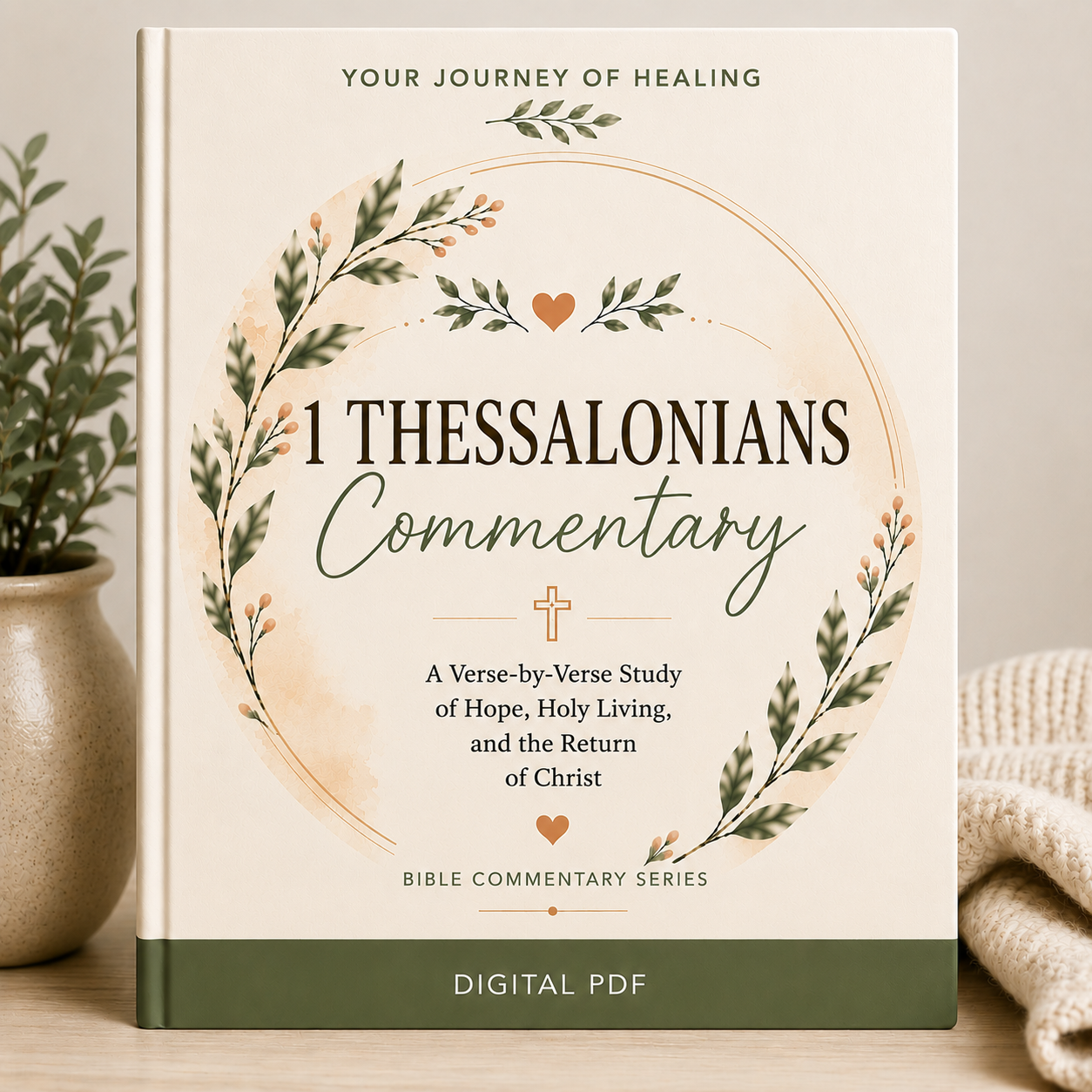 1 Thessalonians Commentary printable Bible study PDF by Your Journey of Healing featuring a verse-by-verse study of Hope, Holy Living, and the Return of Christ.